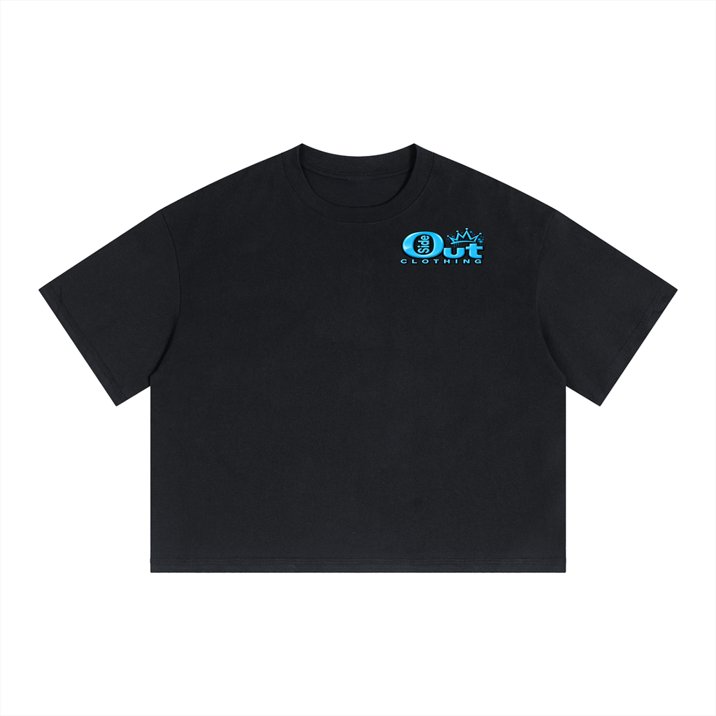 We Outside Unisex Boxy Drop Shoulder Crop T-Shirt