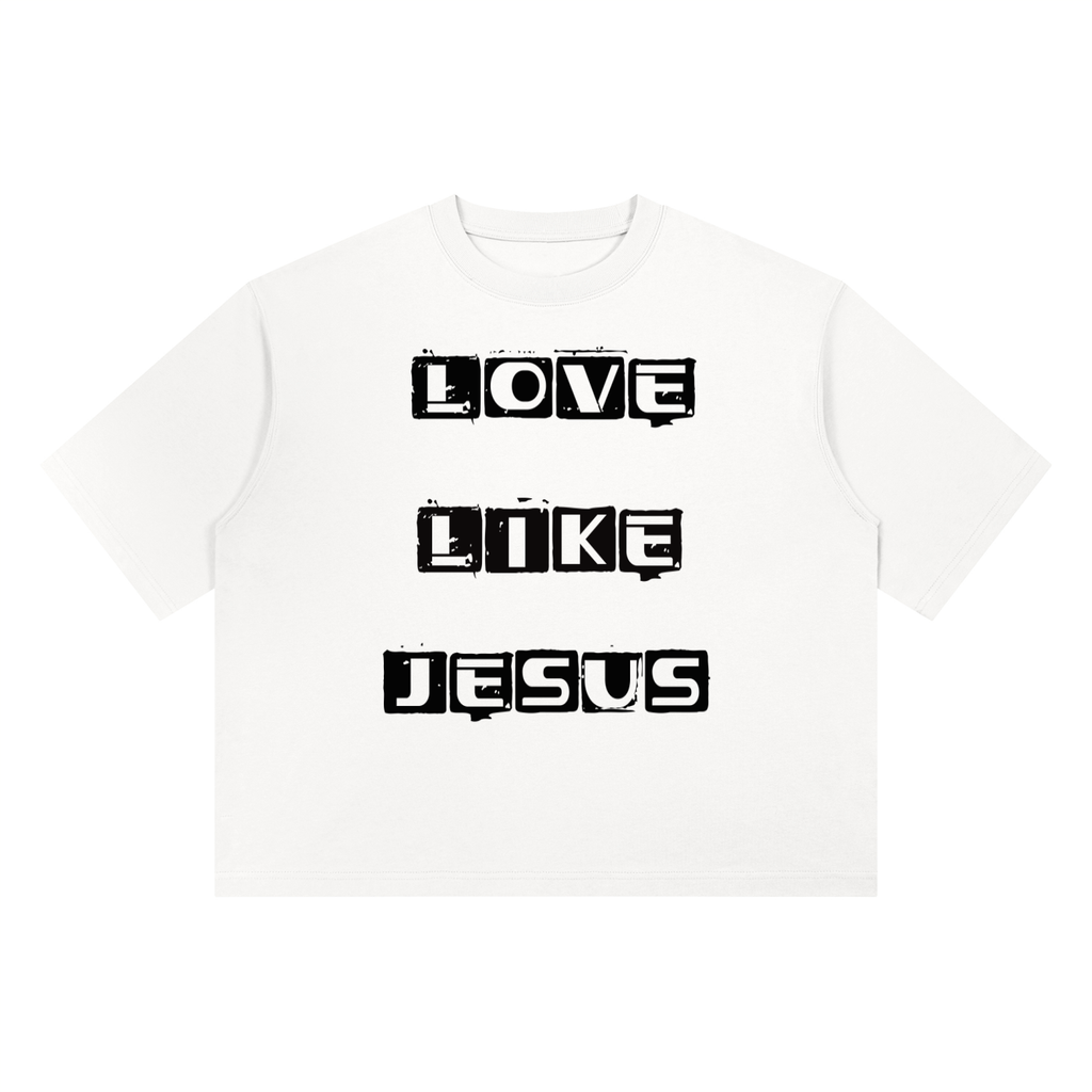 Love like Jesus Unisex Heavyweight Boxy T-Shirt