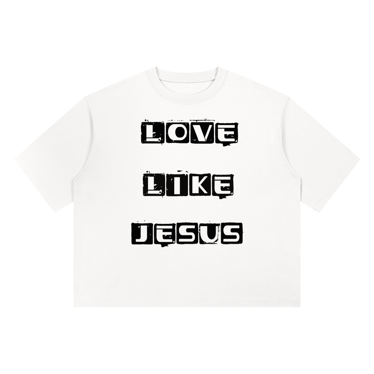 Love like Jesus Unisex Heavyweight Boxy T-Shirt